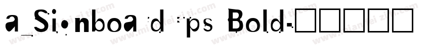 a_SignboardCps Bold字体转换